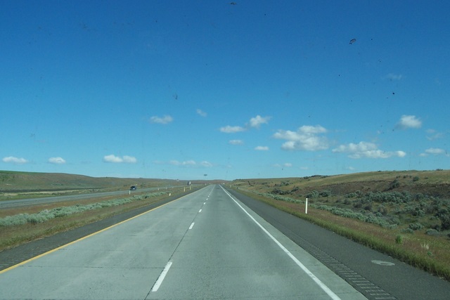100_6014 There are some lonely roads in Washington. This one is North of Pasco.