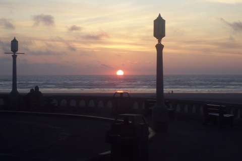 And finally, sunset over the Pacific. From the Seaside turnaround.