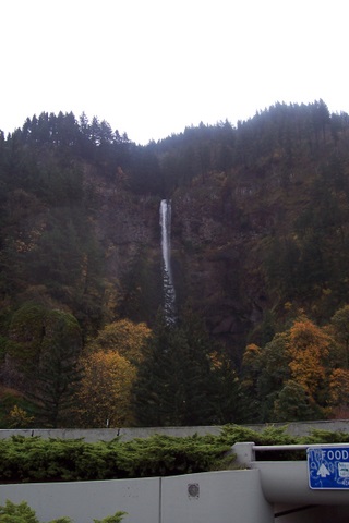 Multnomah Falls, from the freeway parking lot.