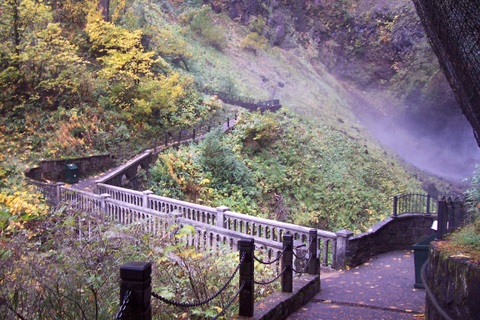 The trail to the top of the falls.