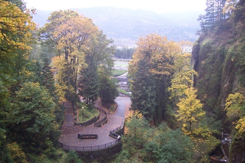 Looking back towards the lodge.