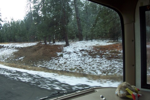 An hour later and I find snow.