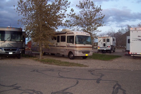 It was getting late so I pulled into this small RV park along the river.