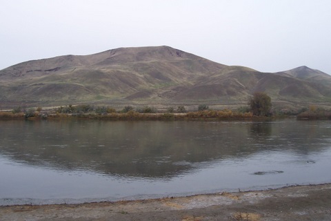 Right across from the campground.