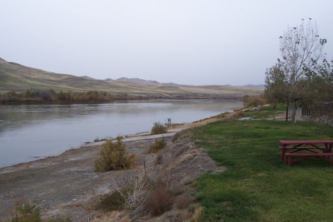 The Snake river in the morning.