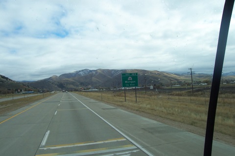 A couple hours later I'm nearing Morgan Utah and there is some blue in the sky.