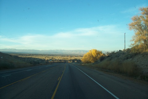 Fading light in the late afternoon, in the Utah desert.