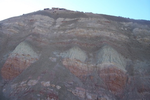 Hard to miss all the differing strata.