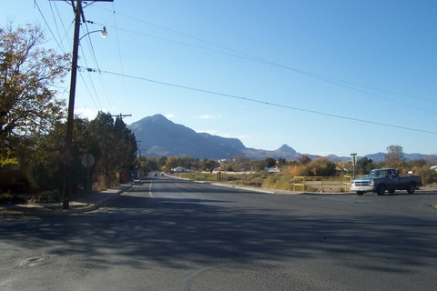 Looking back towards the mountains where Magdalena is, from the RV park I'm staying at.