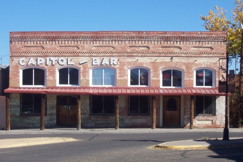 And here is the bar I hung out in. The Capital. Very old, lots of wood.