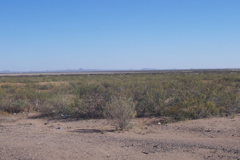The open desert near the RV park.