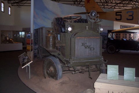 An army vehicle used during the campaign.