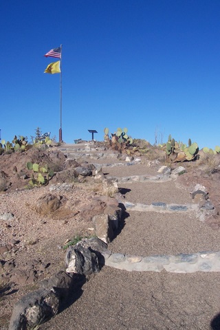 This hill overlooks both the town of Columbus, and the attack route of the Mexicans.