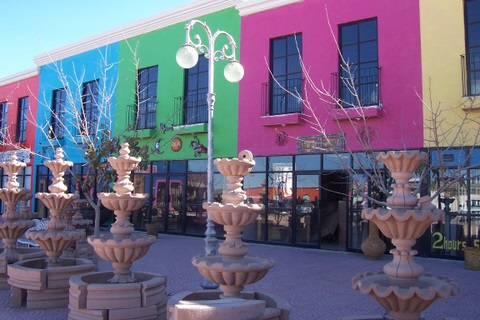 Just showing the wild colors they use for buildings down here.