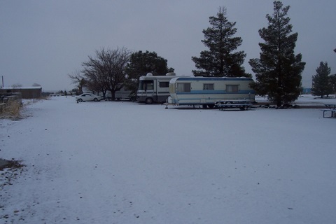 There were still some people staying here at Columbus Best RV Park.
