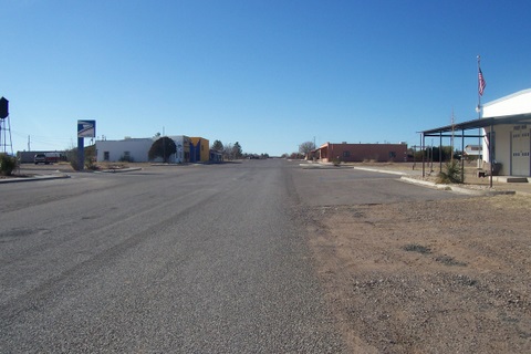 Main street, looking West.