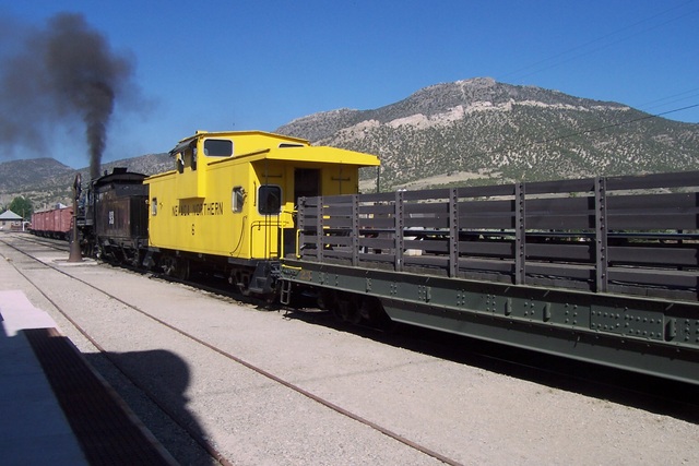The caboose and one of the two open cars.